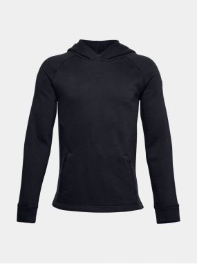 Čierna chlapčenská mikina Under Armour PJT ROCK CC FLEECE HOODIE