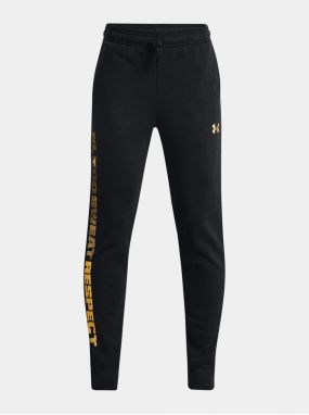 Čierne chlapčenské športové tepláky Under Armour