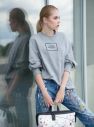 Sivá dámska voľná mikina s potlačou Cheap Monday galéria