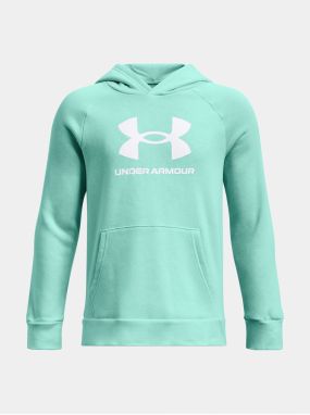 Tyrkysová mikina Under Armour UA Rival Fleece BL Hoodie