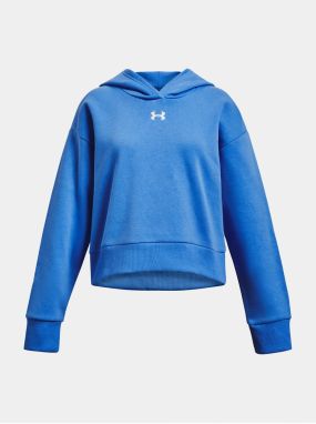 Modrá mikina Under Armour UA Rival Fleece Crop Hoodie