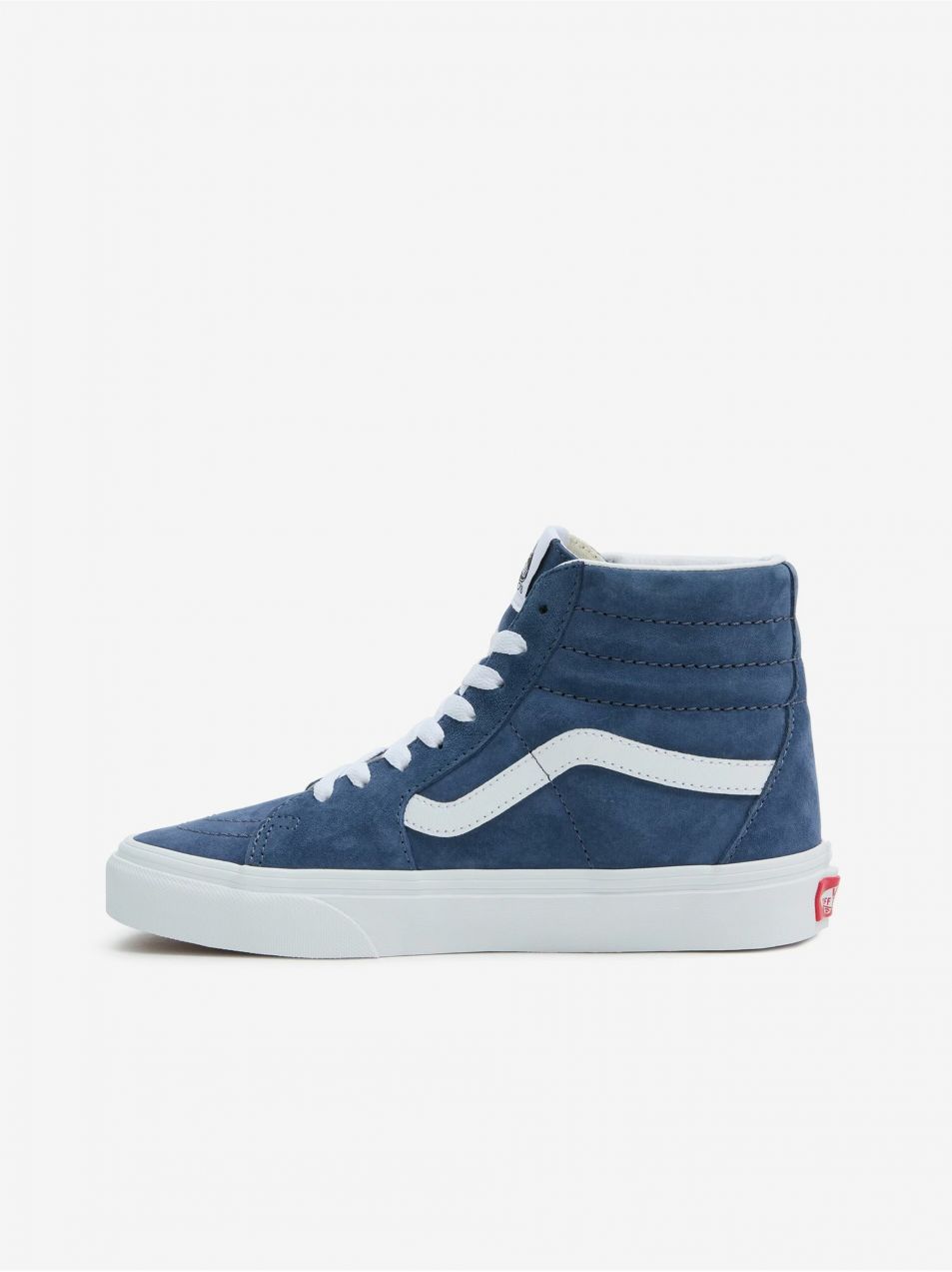 Modré dámske semišové členkové tenisky VANS SK8-Hi