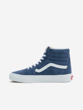 Modré dámske semišové členkové tenisky VANS SK8-Hi