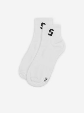 Biele ponožky SAM 73 Oamaru