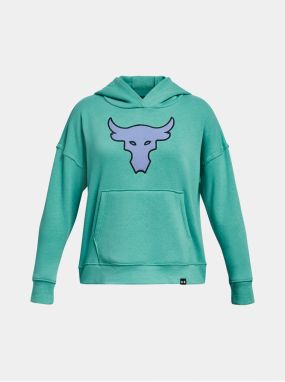 Tyrkysová mikina Under Armour Pjt Rck Brhma Bull Fleece HD