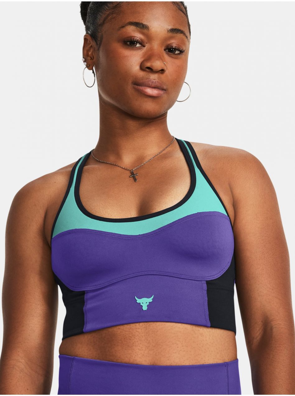 Fialová športová podprsenka Under Armour Pjt Rck Lets Go LL Infty Bra