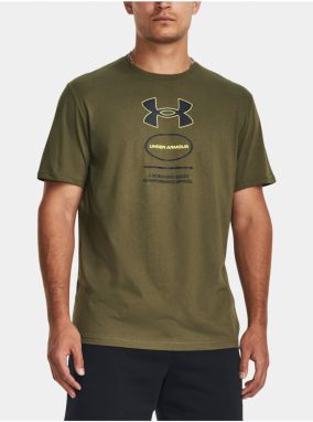 Khaki tričko  Under Armour UA M Branded GEL Stack SS