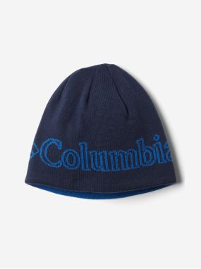 Modrá chlapčenská obojstranná vzorovaná zimná čiapka Columbia Youth Urbanization Mix