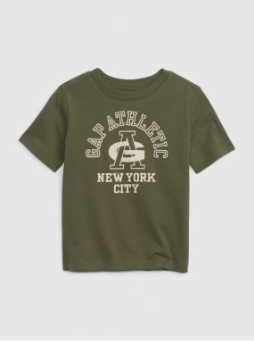 Zelené chlapčenské tričko s potlačou GAP