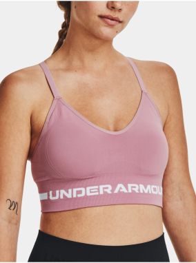 Ružová športová podprsenka Under Armour UA Seamless Low Long Bra