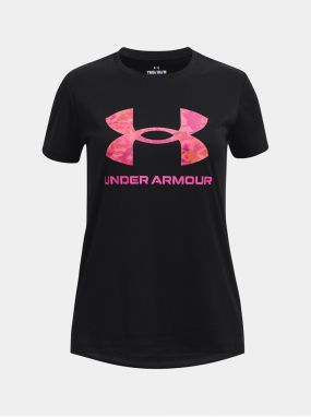 Čierne športové tričko Under Armour UA Tech Print BL SSC