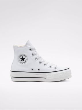 Biele dámske členkové tenisky Converse