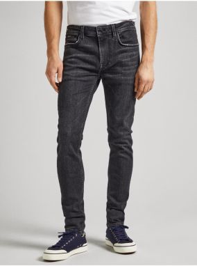 Čierne pánske slim fit džínsy Jeans Pepe Jeans