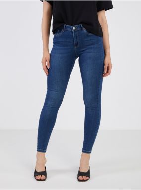 Tmavomodré dámske skinny fit rifle VERO MODA Tanya
