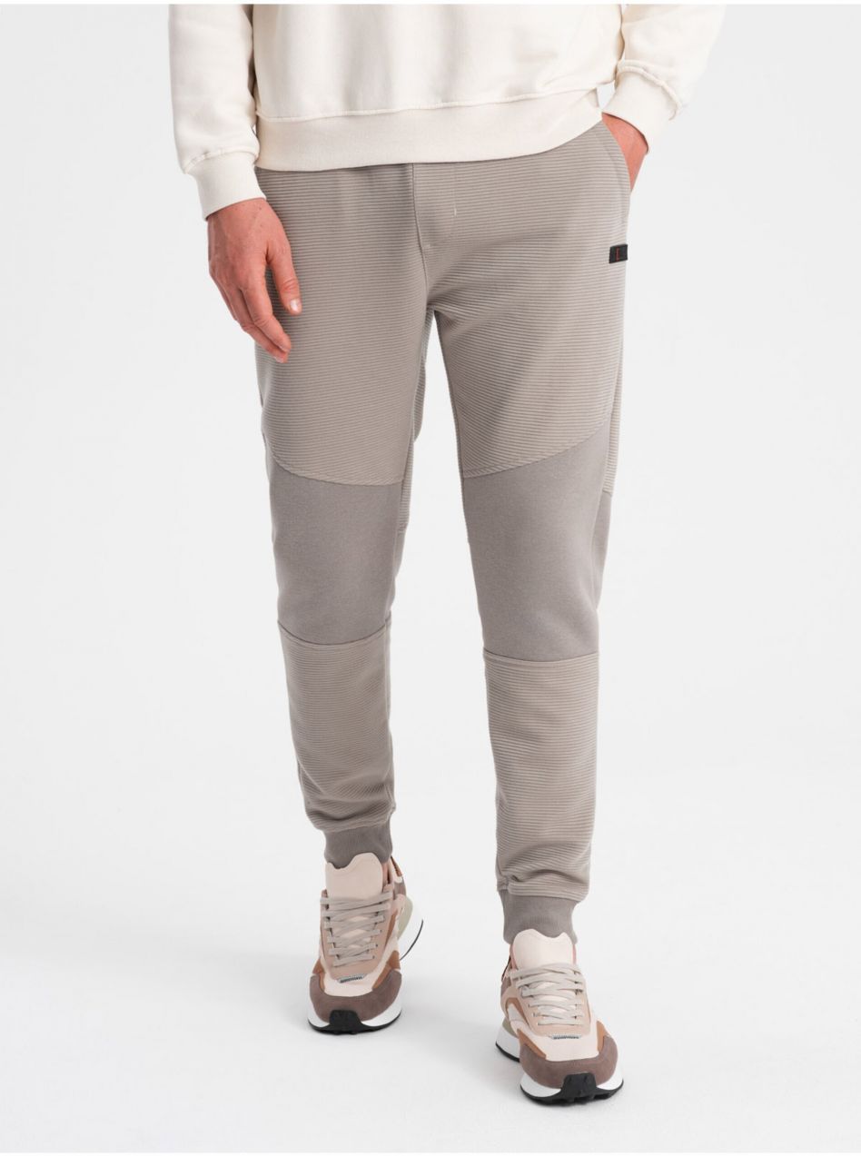 Svetlosivé pánske tepláky Ombre Clothing