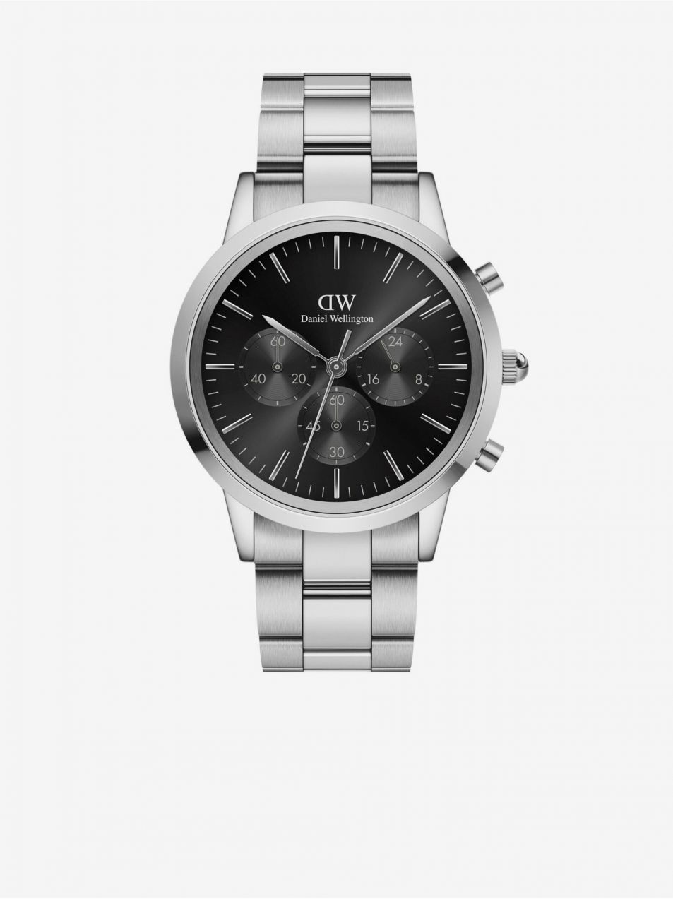 Pánske hodinky v striebornej farbe Daniel Wellington Iconic DW00100645