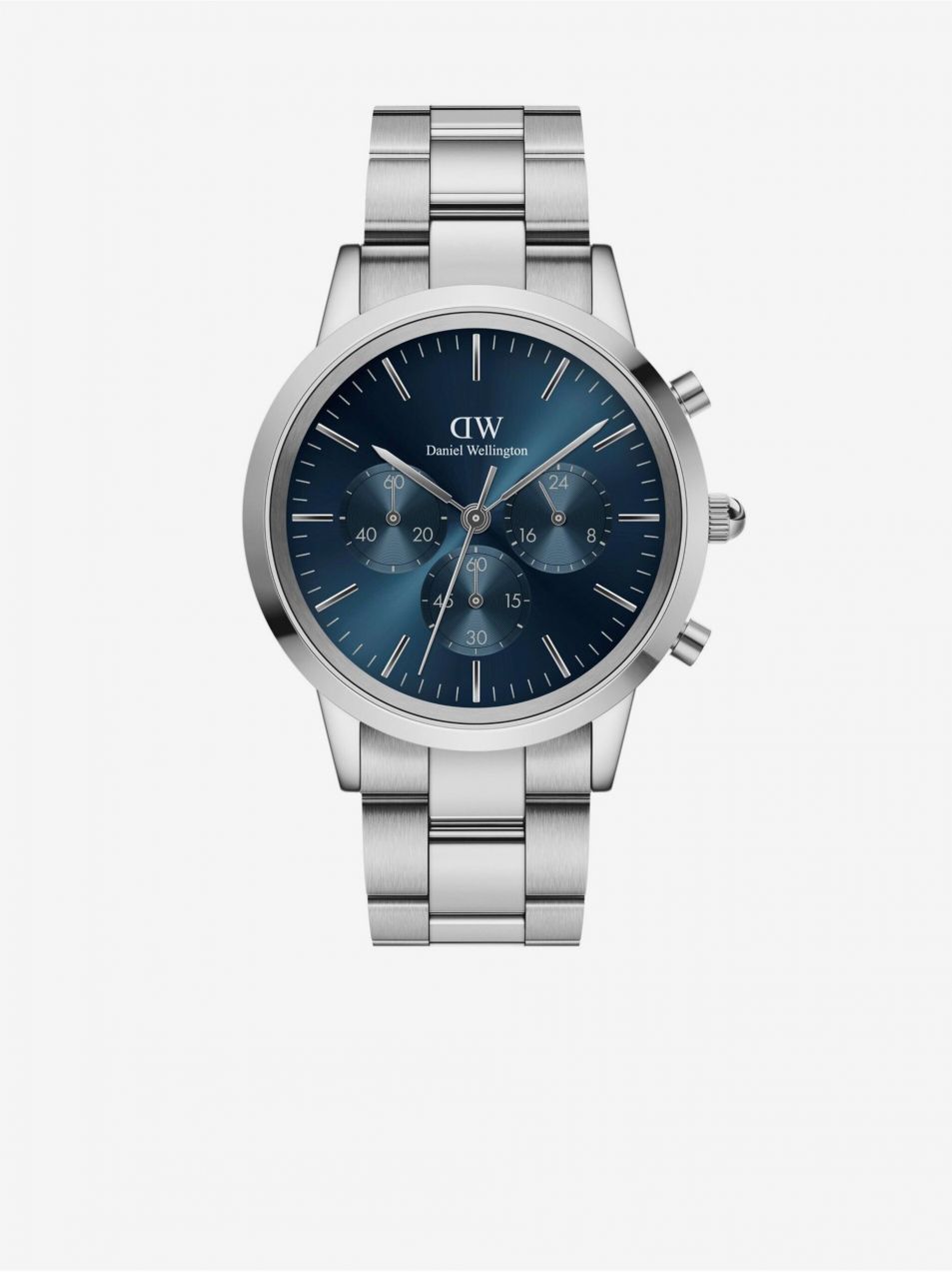 Pánske hodinky v striebornej farbe Daniel Wellington Iconic DW00100644