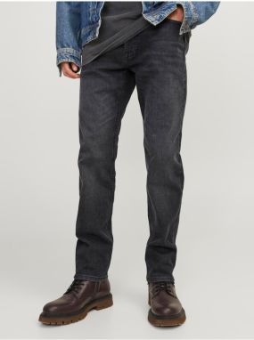 Tmavosivé pánske slim fit džínsy Jack & Jones Mike