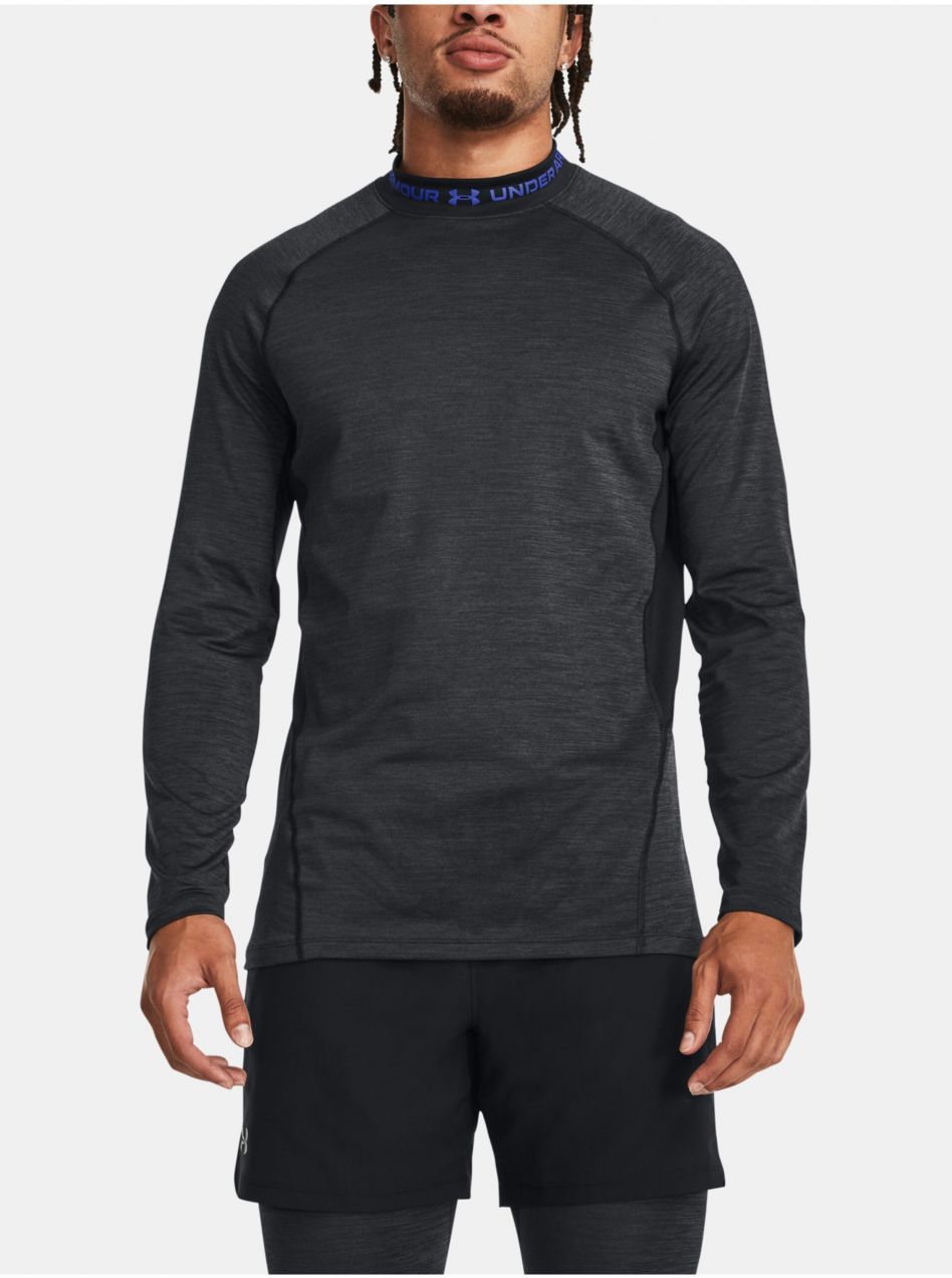 Čierne športové tričko Under Armour UA CG Armour Twist Mock