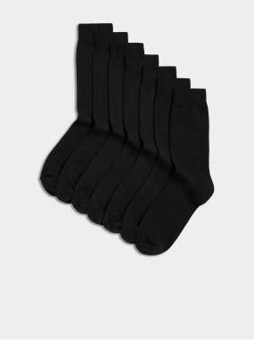 Sada siedmich párov pánskych ponožiek v čiernej farbe Marks & Spencer Cool & Fresh™