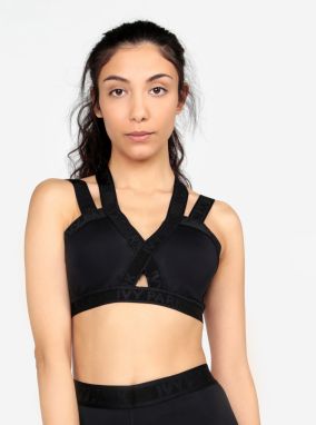 Čierna športová podprsenka s dvojitými ramienkami Ivy Park