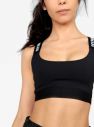 Čierna športová podprsenka s prekríženými ramienkami Ivy Park galéria