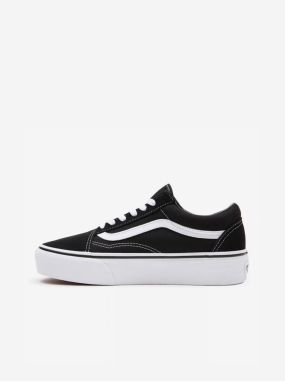 Čierne semišové tenisky na platforme VANS Old Skool