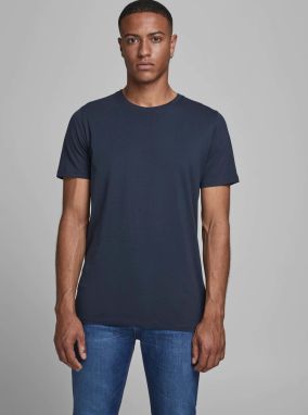 Tmavomodré basic tričko Jack & Jones Organic