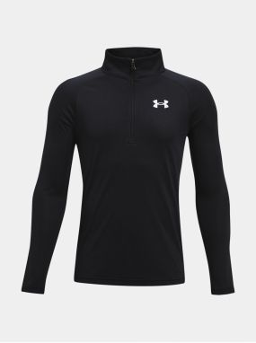 Čierne športové tričko Under Armour UA Tech 2.0 1/2 Zip