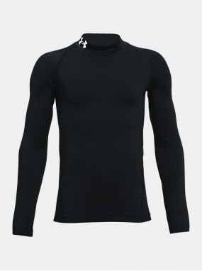 Čierne športové tričko Under Armour UA CG Armour Mock LS