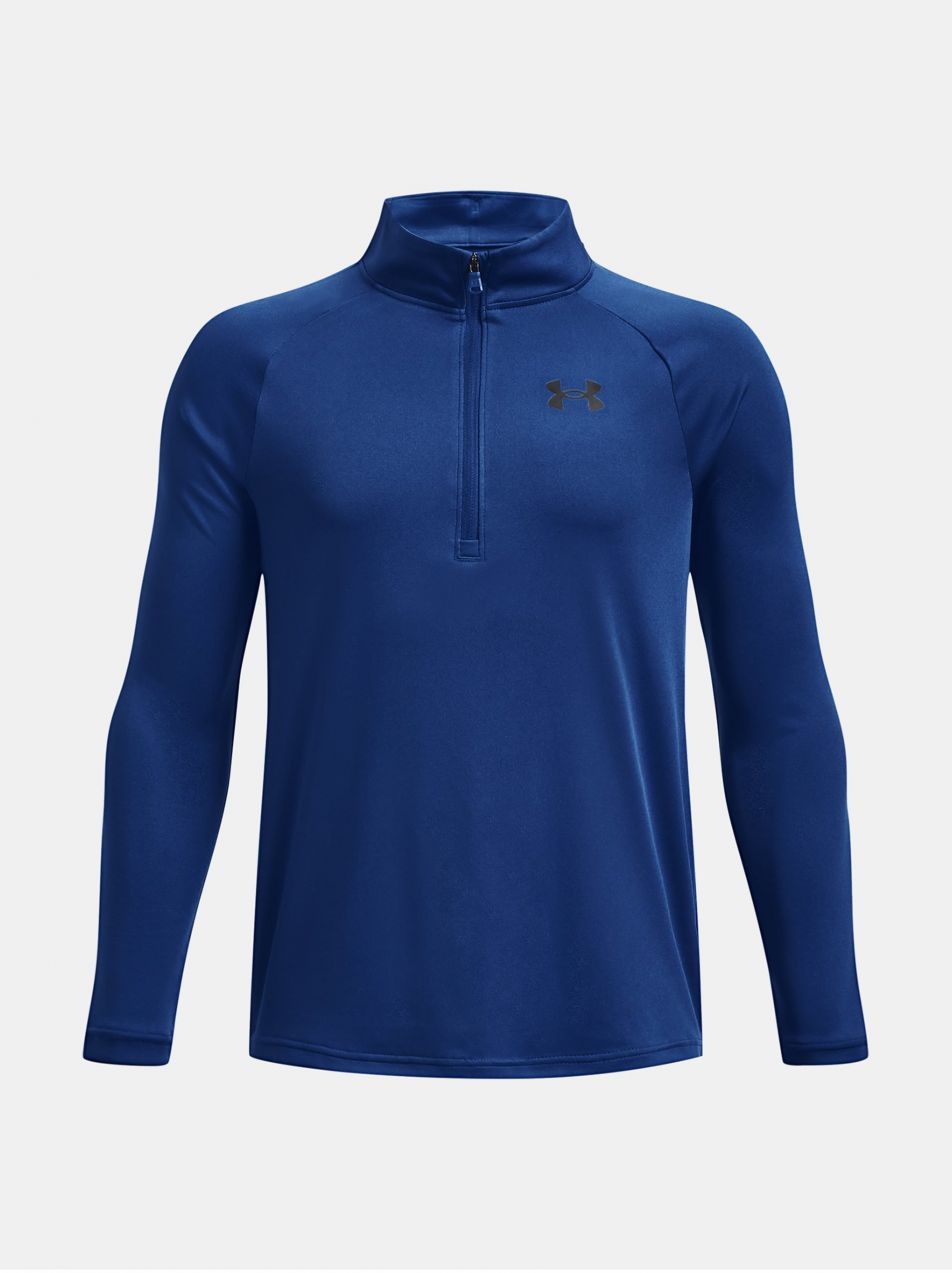 Tmavomodré športové tričko Under Armour UA Tech 2.0 1/2 Zip