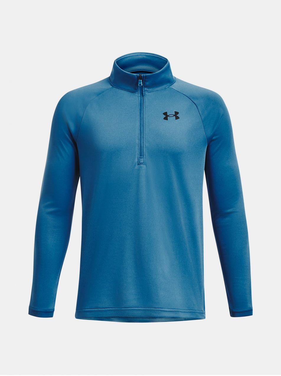Svetlomodré športové tričko Under Armour UA Tech 2.0 1/2 Zip