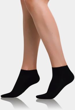 Čierne dámske členkové ponožky Bellinda BAMBUS AIR LADIES IN-SHOE SOCKS