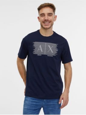 Tmavomodré pánske tričko Armani Exchange