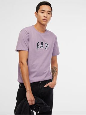 Fialové pánske tričko s logom GAP