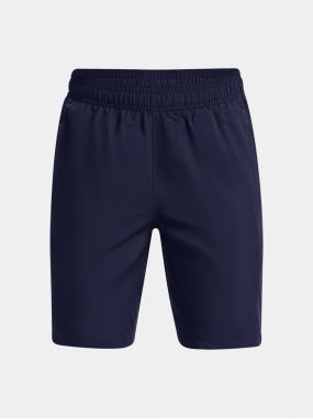 Tmavomodré športové kraťasy Under Armour UA Woven Graphic Shorts