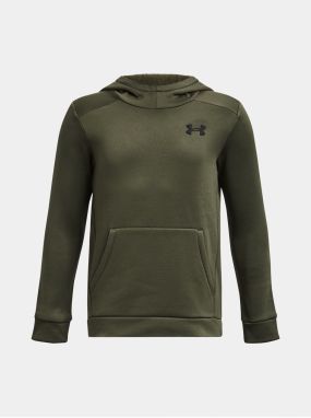 Kaki športová mikina Under Armour UA Armour Fleece Graphic HD