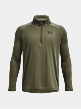 Kaki športové tričko Under Armour UA Tech 2.0 1/2 Zip