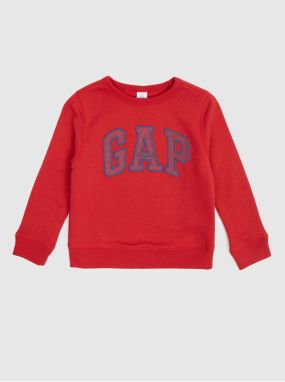 Červená chlapčenská mikina s logom GAP