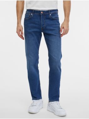 Modré pánske slim fit rifle Jack & Jones Mike