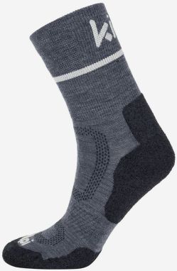 Šedé športové unisex ponožky Kilpi STEYR
