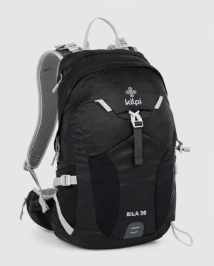 Čierny unisex športový ruksak Kilpi RILA (30 l)