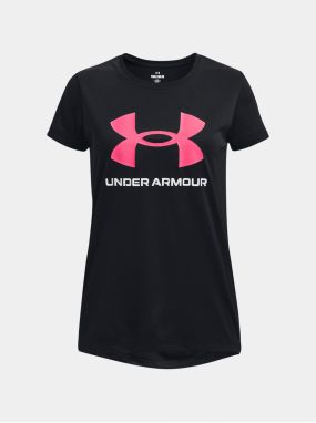 Čierne športové tričko Under Armour UA Tech Print BL SSC