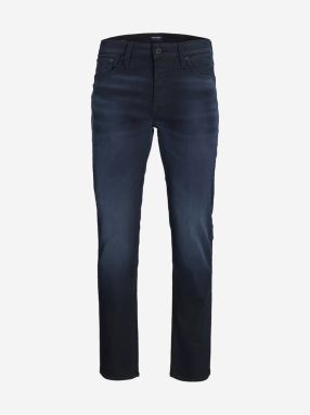 Tmavomodré pánske slim fit džínsy Jack & Jones Glenn