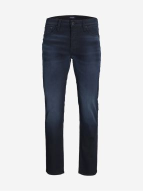 Tmavomodré pánske slim fit džínsy Jack & Jones Glenn