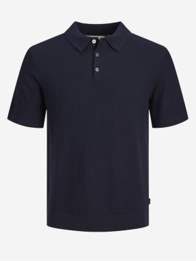 Tmavomodré pánske polo tričko Jack & Jones Blusandri