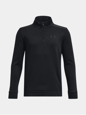 Čierna chlapčenská mikina Under Armour UA Armour Fleece 1/4 Zip