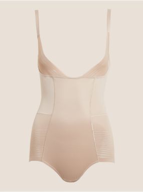 Priesvitné pruhované spevňujúce body Wear Your Own Bra Body Marks & Spencer béžová