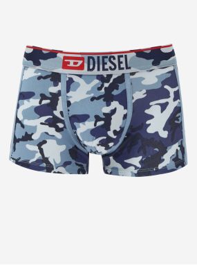 Modré pánske maskáčové boxerky Diesel Damien