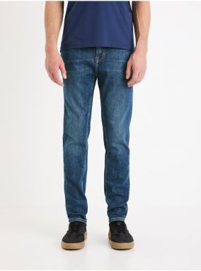 Modré pánske slim fit džínsy Celio Gotapered